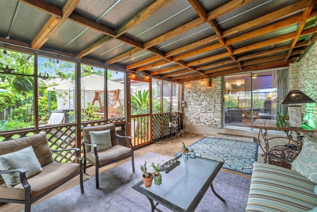 8017 Gault St, Austin, TX 78757 - sunroom / solarium featuring healthy amount of natural light