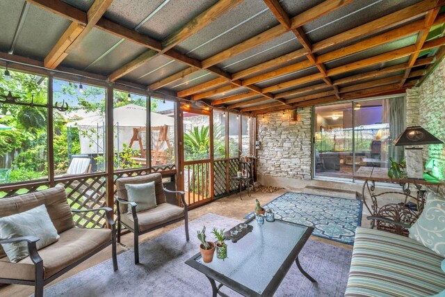 8017 Gault St, Austin, TX 78757 - sunroom with plenty of natural light