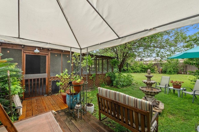 8017 Gault St, Austin, TX 78757 - view of wooden deck