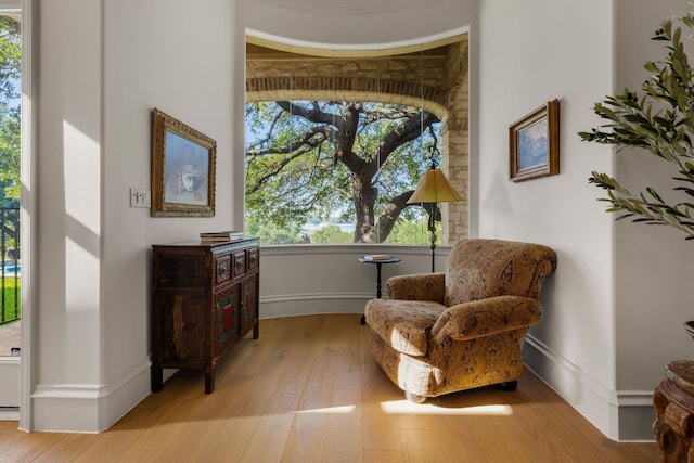 401 Brooks Hollow Rd, Lakeway, TX 78734 - living area with wood finished floors and baseboards