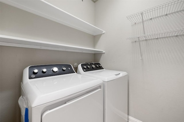 199 Limestone Trl Unit 73, Austin, TX 78737 - laundry room featuring separate washer and dryer