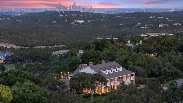12 Hedge Ln, Austin, TX 78746 - aerial view of a heavily wooded area