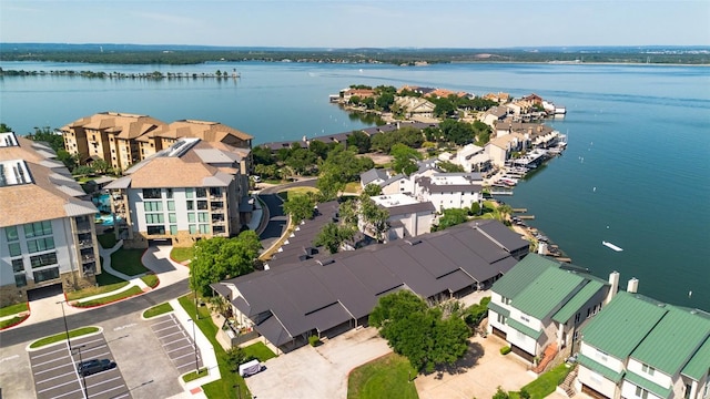 104 Cove E Unit 103, Horseshoe Bay, TX 78657 - aerial view of residential area featuring a nearby body of water
