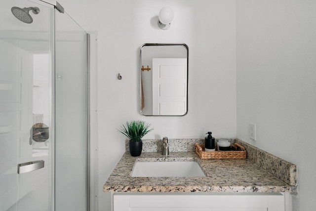 3703 Thompson St, Austin, TX 78702 - full bathroom with a stall shower and vanity