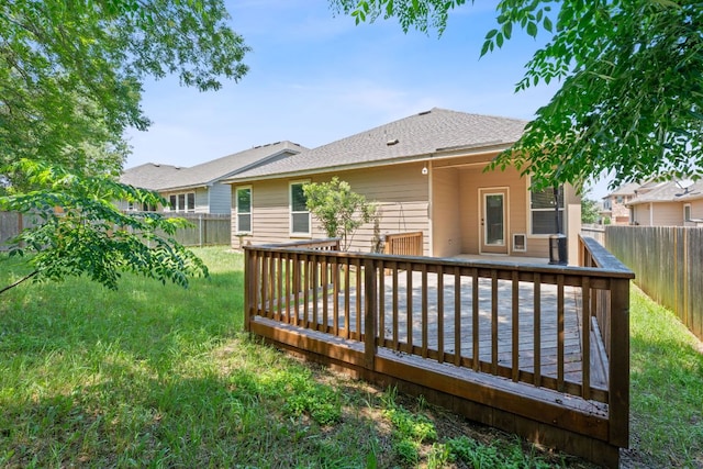 1180 Verna Brooks Way, Kyle, TX 78640 - rear view of house featuring a deck and a shingled roof