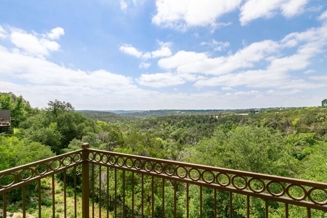 9617 Solana Vista Loop Unit A, Austin, TX 78750 - balcony with a forest view
