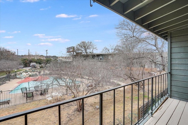 1304 Mariposa Dr Unit 214, Austin, TX 78704 - balcony featuring view of pool area