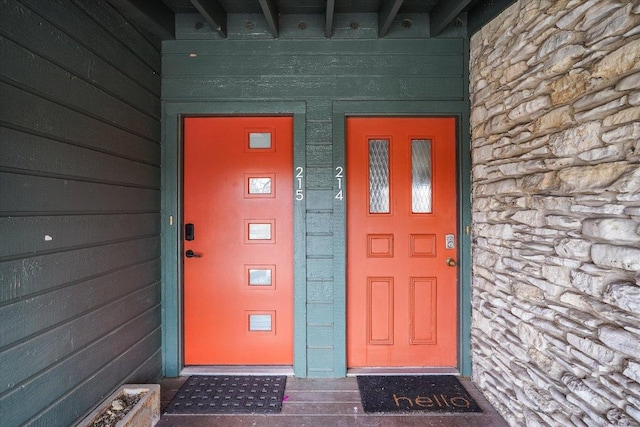 1304 Mariposa Dr Unit 214, Austin, TX 78704 - view of exterior entry with stone siding