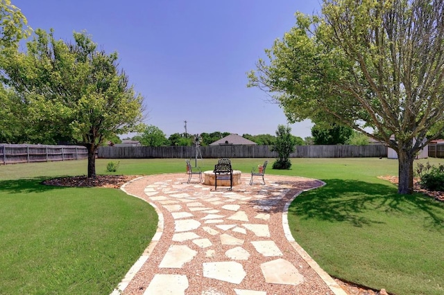 866 Bella Vista Cir, Kyle, TX 78640 - view of yard featuring a patio area