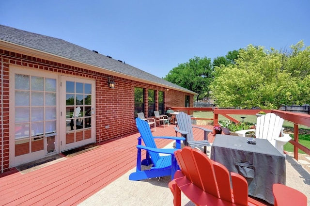 866 Bella Vista Cir, Kyle, TX 78640 - deck with outdoor dining space