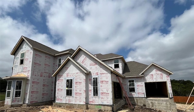 1505 Jolie Rose Bnd, Leander, TX 78641 - unfinished property featuring stone siding and a shingled roof