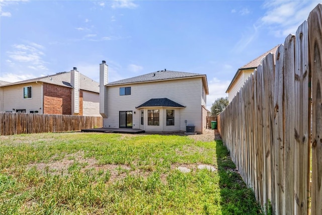 2003 Carriage Club Dr, Cedar Park, TX 78613 - rear view of property with a fenced backyard