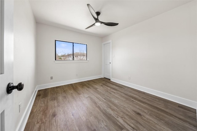 2003 Carriage Club Dr, Cedar Park, TX 78613 - empty room featuring ceiling fan and dark wood finished floors