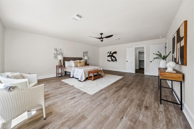 2003 Carriage Club Dr, Cedar Park, TX 78613 - bedroom featuring wood finished floors and ceiling fan