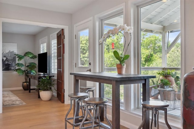 8900 Rockcrest Dr, Austin, TX 78759 - interior space featuring light wood-style flooring and baseboards