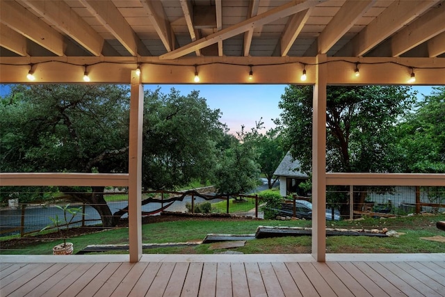 8900 Rockcrest Dr, Austin, TX 78759 - view of wooden deck