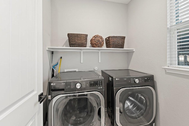 1116 Brenham Ln, Leander, TX 78641 - washroom with washer and clothes dryer