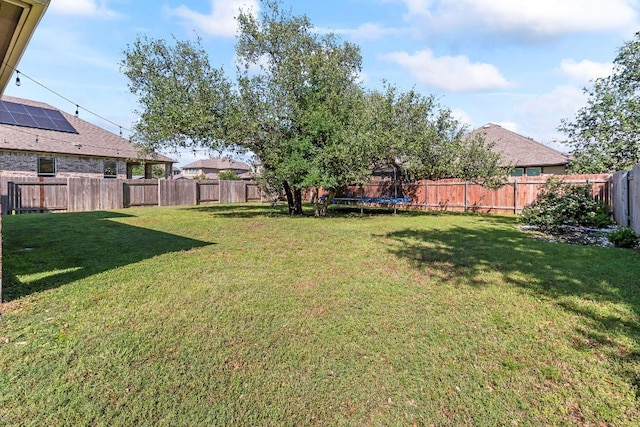 1116 Brenham Ln, Leander, TX 78641 - view of yard with a trampoline