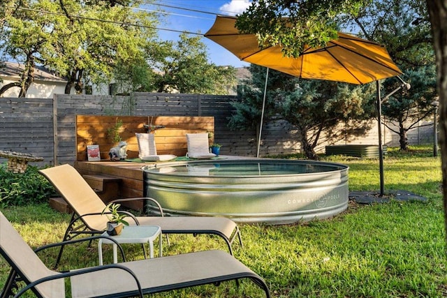 6905 Whispering Oaks Dr, Austin, TX 78745 - view of yard featuring a jacuzzi