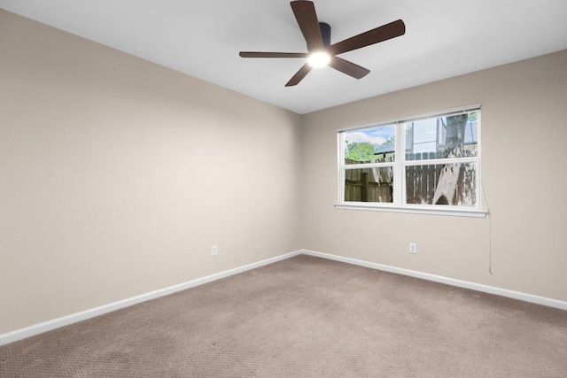 7805 Manassas Dr, Austin, TX 78745 - spare room featuring a ceiling fan and carpet flooring