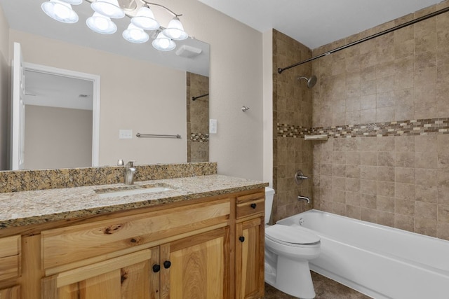 7805 Manassas Dr, Austin, TX 78745 - full bath with vanity, bathtub / shower combination, and tile patterned flooring