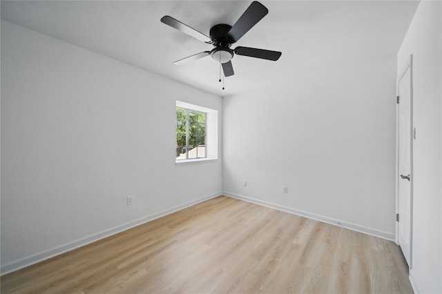 605 Swanson Cv, Austin, TX 78748 - spare room with light wood-style floors and ceiling fan