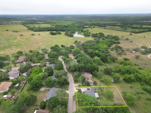 view of rural area featuring property parcel outlined
