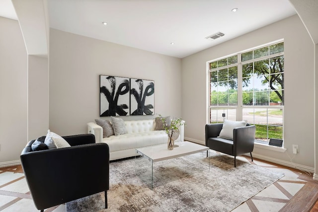 701 Stansted Manor Dr, Pflugerville, TX 78660 - living room with plenty of natural light, baseboards, and recessed lighting