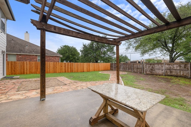 701 Stansted Manor Dr, Pflugerville, TX 78660 - view of patio featuring a pergola