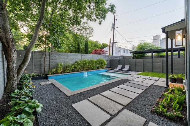 1908 Goodrich Ave Unit B, Austin, TX 78704 - view of swimming pool with a fenced backyard and a patio