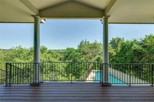 5133 Valburn Ct, Austin, TX 78731 - view of wooden deck