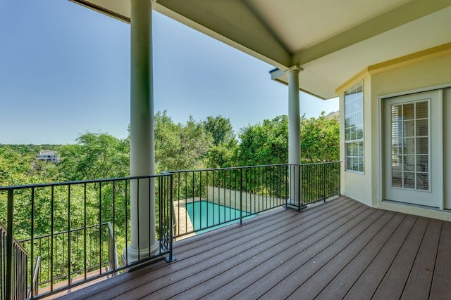 5133 Valburn Ct, Austin, TX 78731 - view of wooden deck