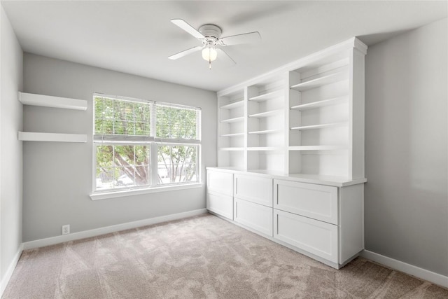 1600 Gretchen Dr, Cedar Park, TX 78613 - spare room with ceiling fan, light colored carpet, and baseboards