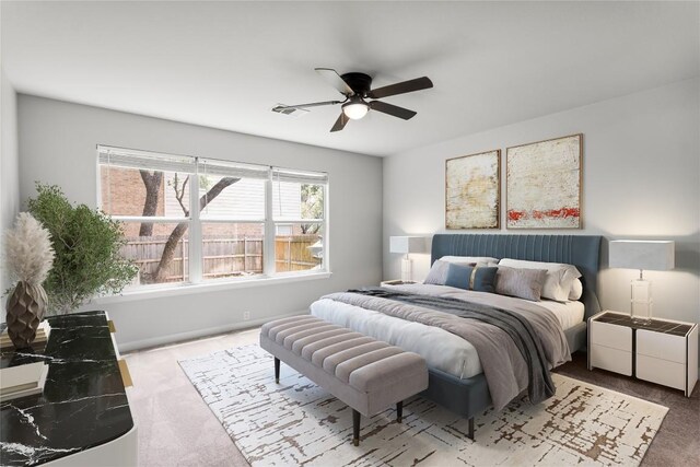 1600 Gretchen Dr, Cedar Park, TX 78613 - bedroom with carpet and ceiling fan