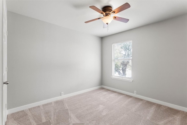 1600 Gretchen Dr, Cedar Park, TX 78613 - empty room featuring light colored carpet, baseboards, and a ceiling fan