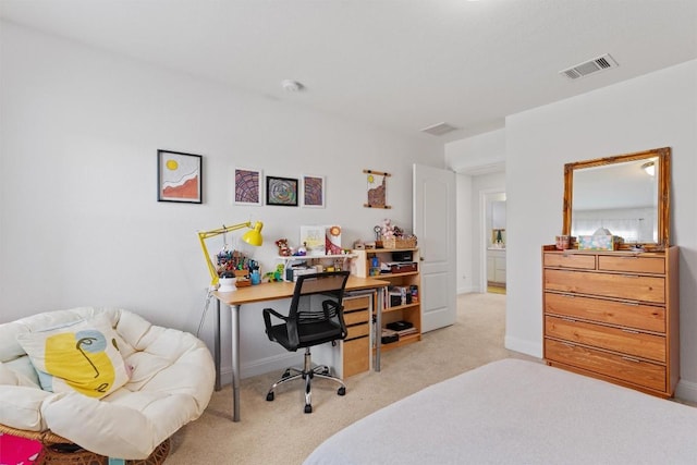 7609 Lazy Creek Dr, Austin, TX 78724 - bedroom with carpet flooring, a desk, and baseboards