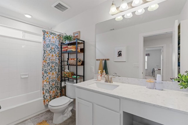 7609 Lazy Creek Dr, Austin, TX 78724 - full bath featuring vanity, shower / bath combo, and tile patterned flooring