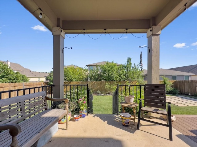 7609 Lazy Creek Dr, Austin, TX 78724 - view of patio / terrace with a fenced backyard