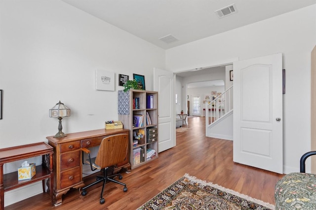 7609 Lazy Creek Dr, Austin, TX 78724 - office with wood finished floors