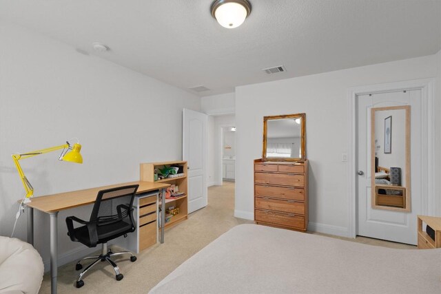 7609 Lazy Creek Dr, Austin, TX 78724 - bedroom with a desk and carpet flooring