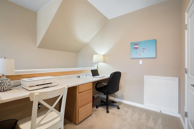 937 Wild Rose Dr, Austin, TX 78737 - office area featuring light carpet and baseboards