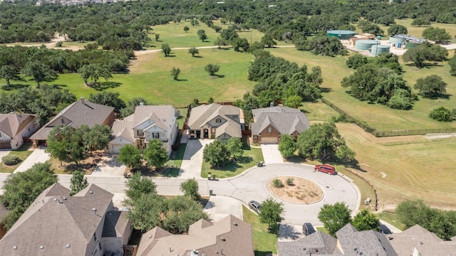 aerial perspective of suburban area