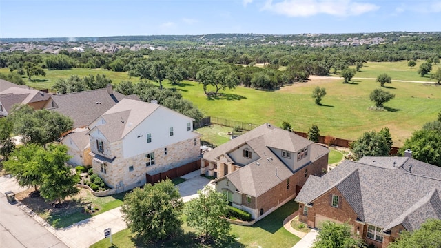 aerial perspective of suburban area