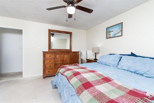 12 Catalpa Ct, Belton, TX 76513 - bedroom featuring light carpet, a textured ceiling, and a ceiling fan