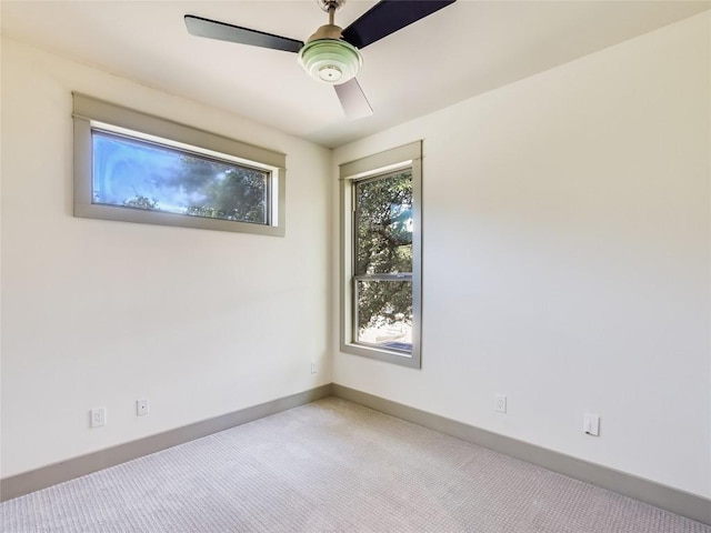 614 Terrell Hill Dr Unit B, Austin, TX 78704 - carpeted spare room with ceiling fan and baseboards