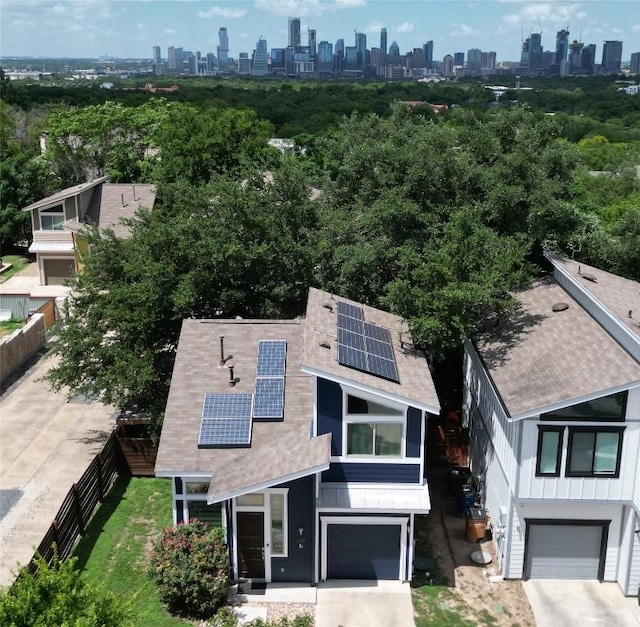 drone / aerial view of a view of skyline