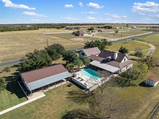155 Gabriel Farms Dr, Hutto, TX 78634 - aerial view of sparsely populated area featuring a pool