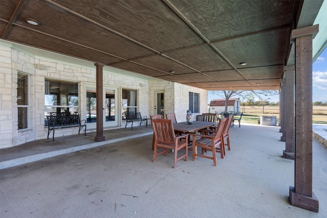 155 Gabriel Farms Dr, Hutto, TX 78634 - view of patio / terrace with outdoor dining space