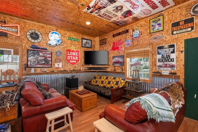 155 Gabriel Farms Dr, Hutto, TX 78634 - living area with wood finished floors