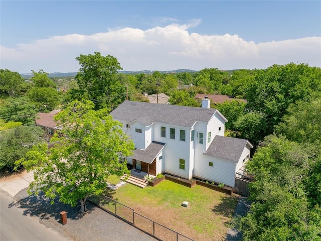1305 Village W Dr, Austin, TX 78733 - aerial view of property and surrounding area